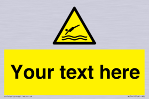 Custom Warning diving area